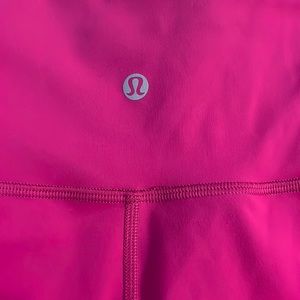 Hot Pink Lululemon 25’ Length Leggings